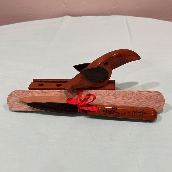 Letter Opener with Business Card and Pen Holder from Belize - Picture 5 of 5